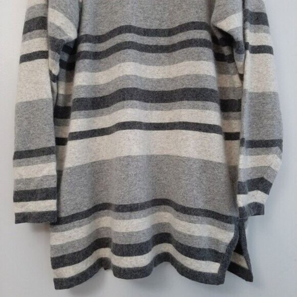 PRINCIPLES | Sweater Tunic Angora & Lambswool Stripe Crewneck Sz L - Picture 8 of 9
